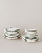 Porcelain Table Set 24 Pieces, 6 Servings Green (view 2)