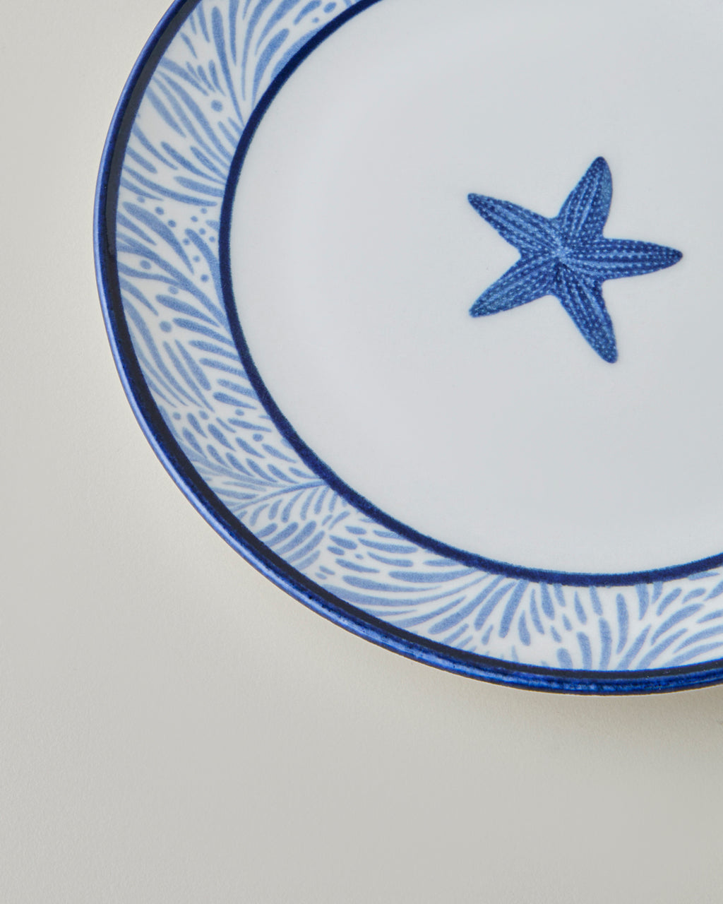 Shellwave Porcelain 4 pcs Cake Set 19 cm Navy Blue - White (view 5)