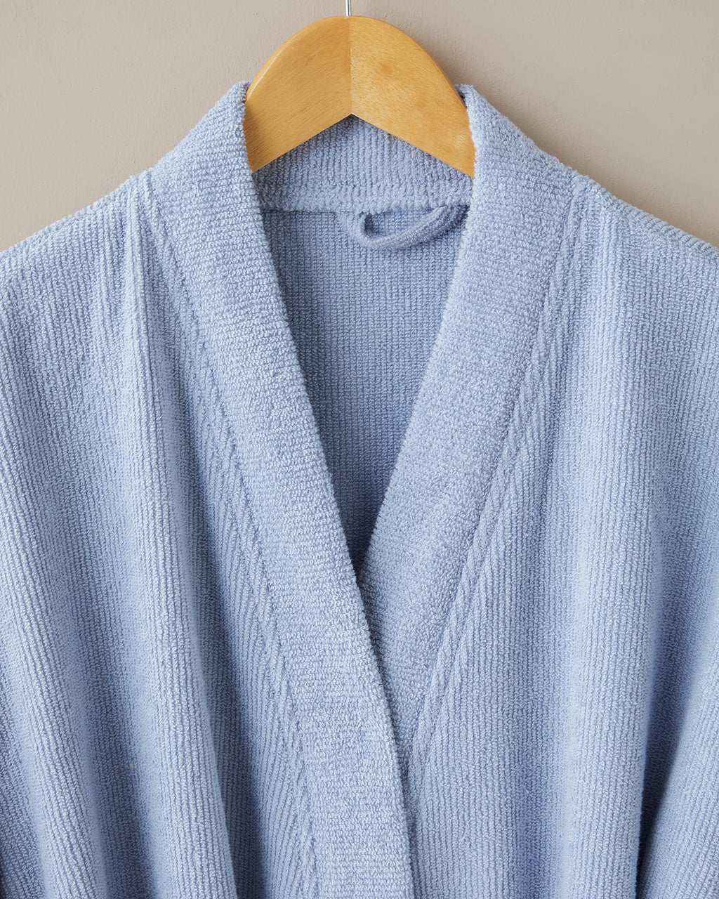 Cotton Bathrobe S-M Hydrangea - Dusty Rose (view 2)