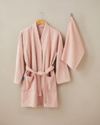 Cotton Bathrobe S-M Hydrangea (view 9)