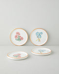 Roselle Ceramic 4 pcs Cake Set 16 cm Colored