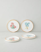 Roselle Ceramic 4 pcs Cake Set 16 cm Colored
