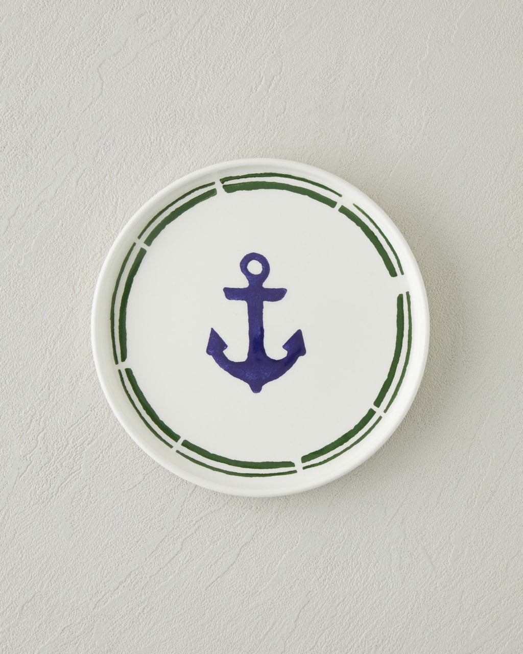 Ceramic Cake Plate 16 cm Navy Blue - Green
