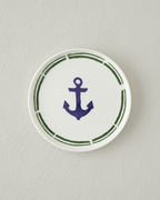 Ceramic Cake Plate 16 cm Navy Blue - Green