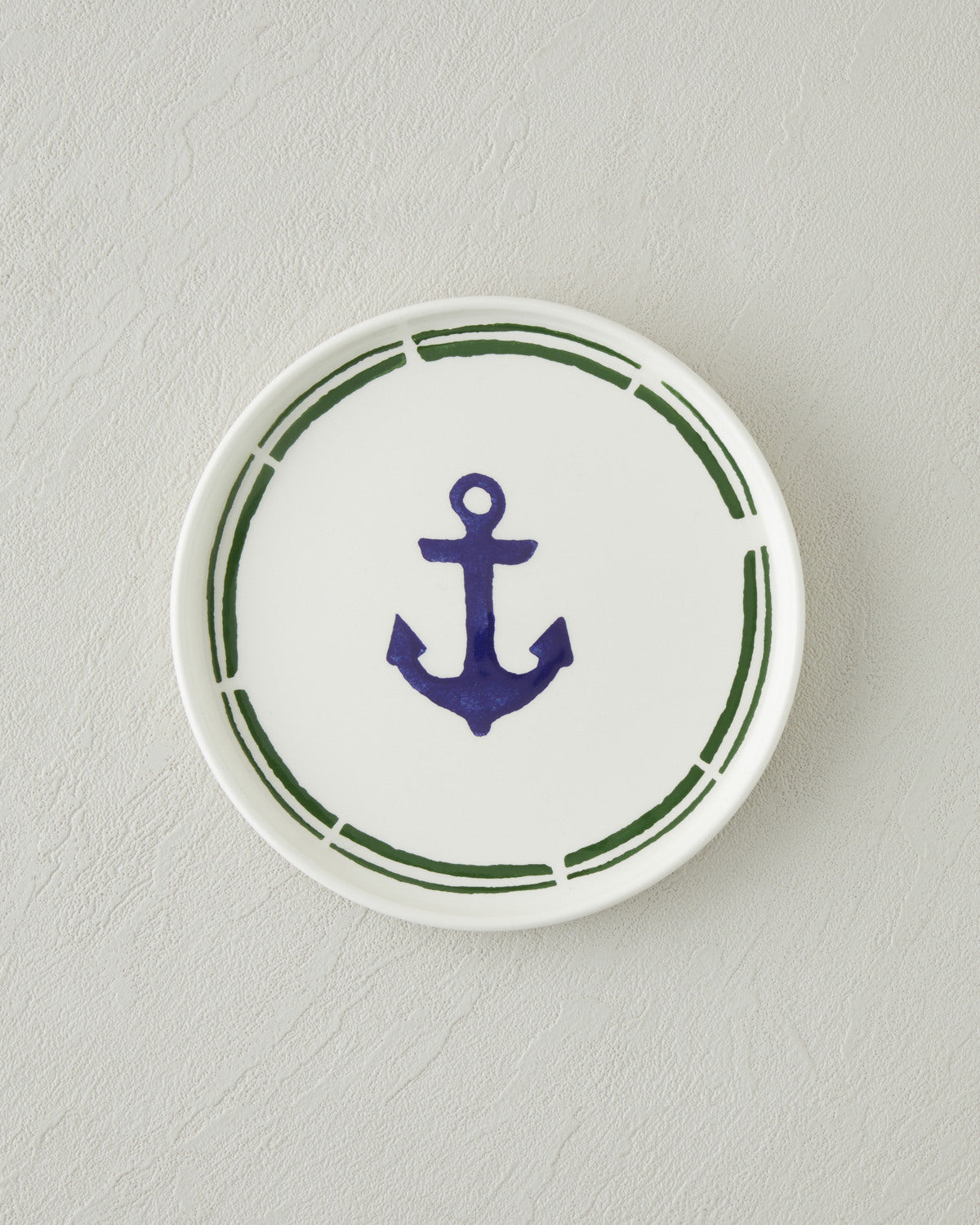 Ceramic Cake Plate 16 cm Navy Blue - Green