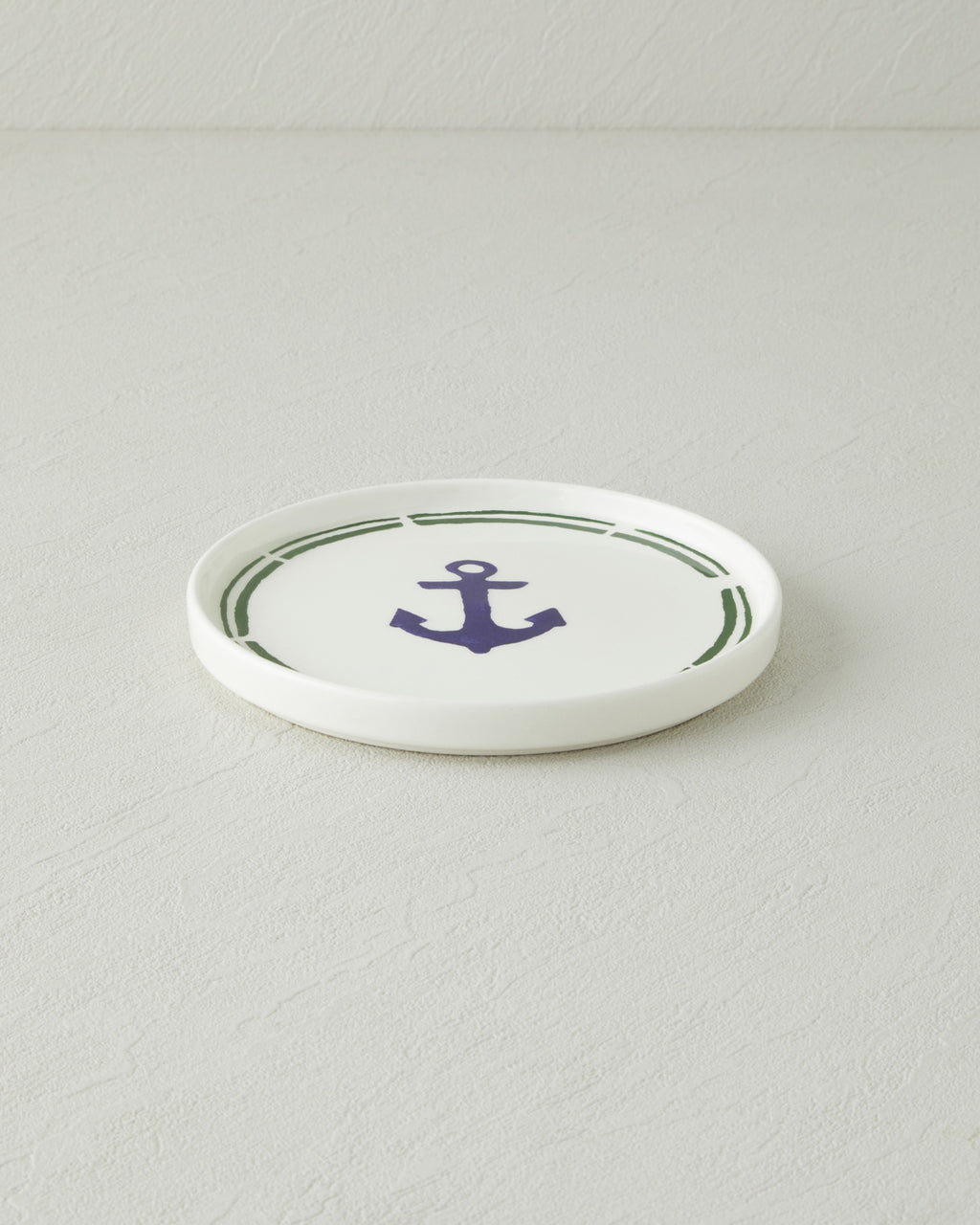 Ceramic Cake Plate 16 cm Navy Blue - Green (view 2)