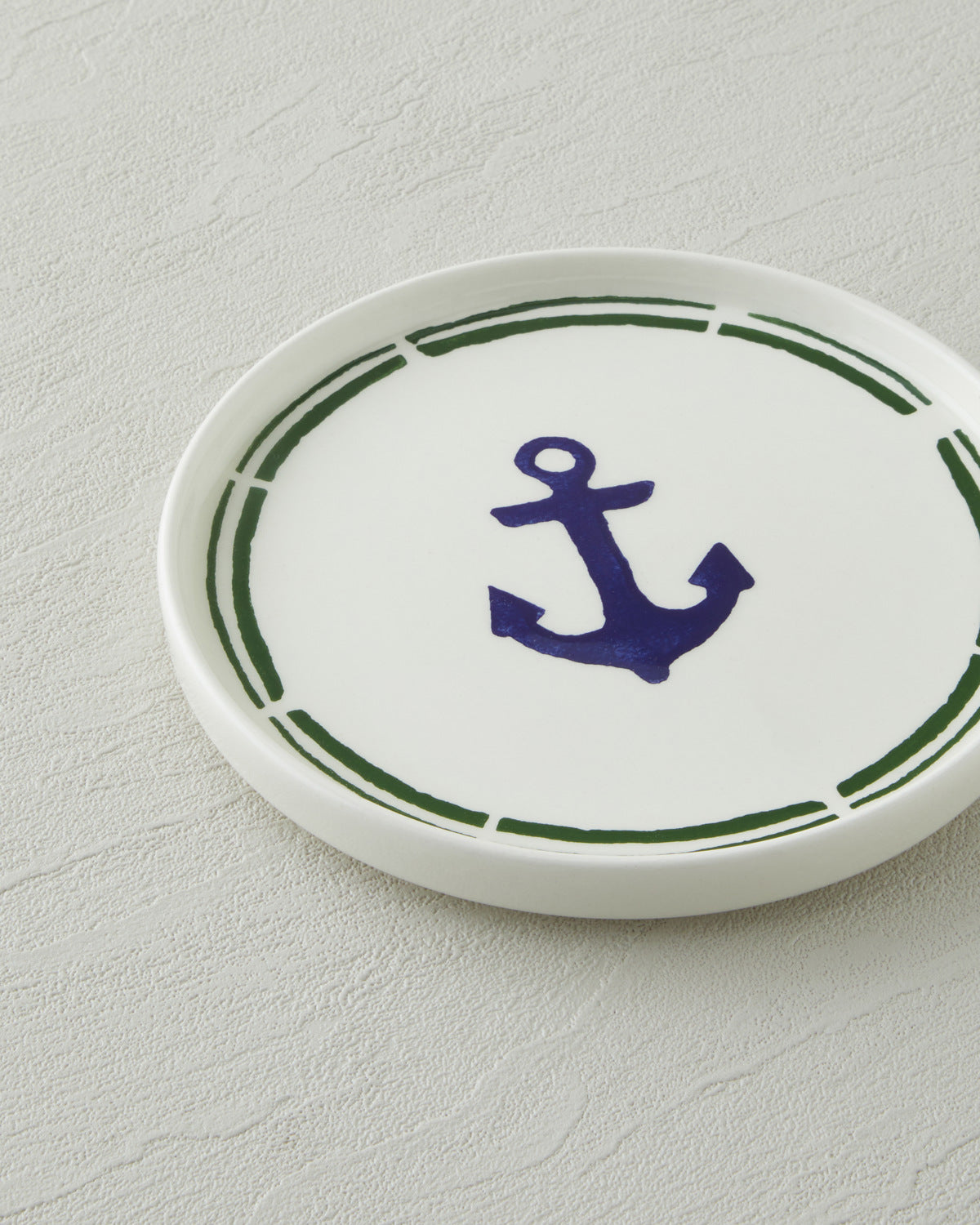 Ceramic Cake Plate 16 cm Navy Blue - Green (view 3)
