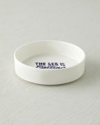 Blue Call Ceramic Bowl 13 cm Navy Blue - Red