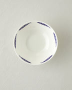 Aqua Rhythm Ceramic Bowl 20 cm White - Navy Blue (view 2)