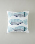 Marlin Toss Pillow Cover 45x45 cm Blue - Beige