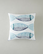 Marlin Toss Pillow Cover 45x45 cm Blue - Beige