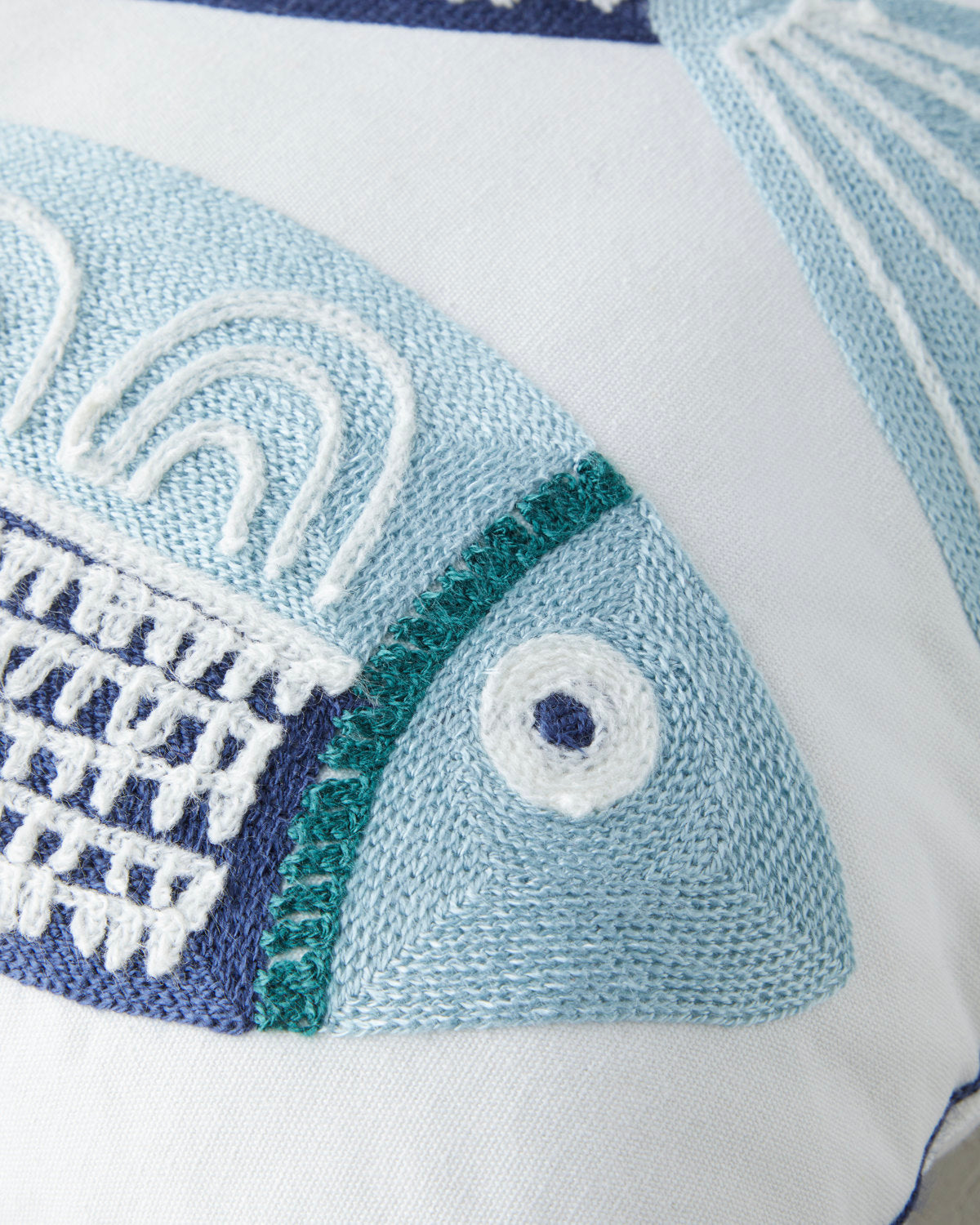 Marlin Toss Pillow Cover 45x45 cm Blue - Beige (view 3)