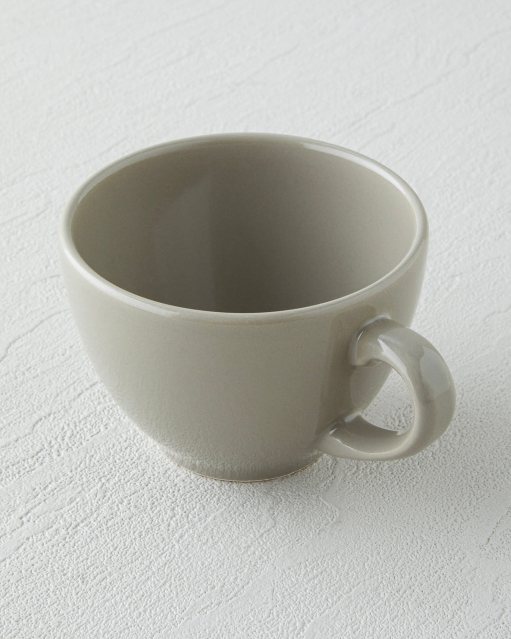 Side Ceramic 2 Pieces 1 Servings Tea Cup 225 ml Cream - Stone (view 5)
