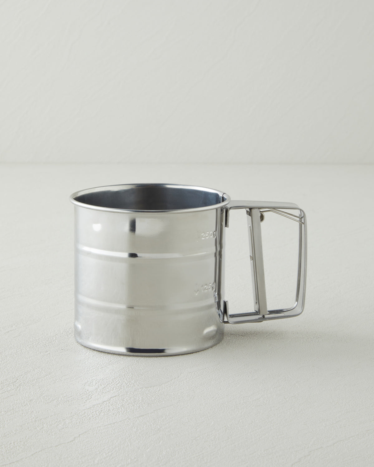 Stainless Steel Flour Sieve Kitchen Tool 10.5 cm Gray