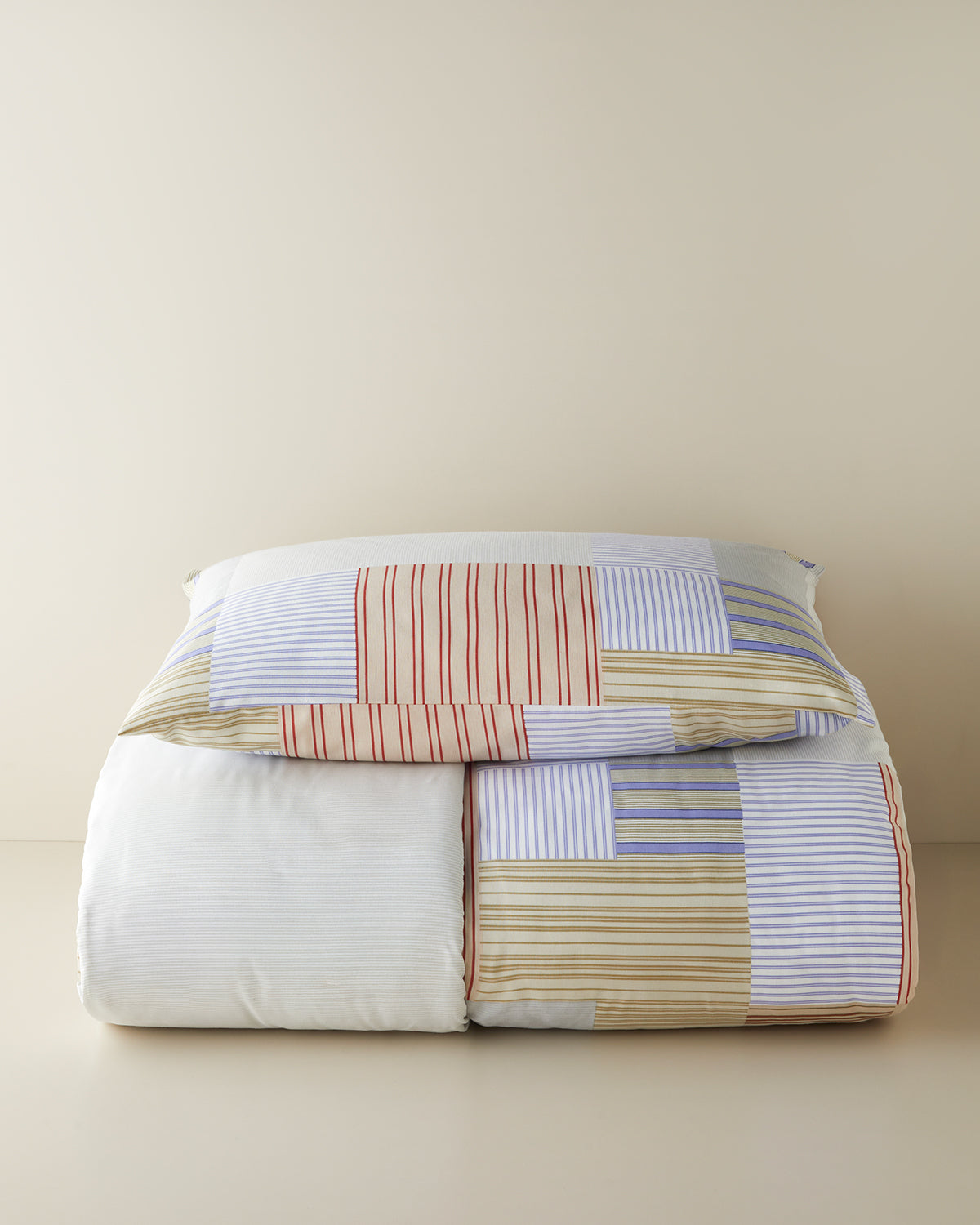 Easy Iron Single Size Duvet Cover Set 160x220 cm Blue - Red