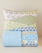Cotton Single Size Duvet Cover Set 160x220 cm Blue - Green