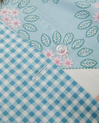 Cotton Single Size Duvet Cover Set 160x220 cm Blue - Green (view 7)