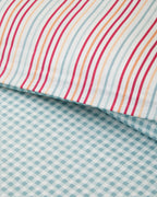 Cotton Single Size Duvet Cover Set 160x220 cm Pink - Orange (view 2)