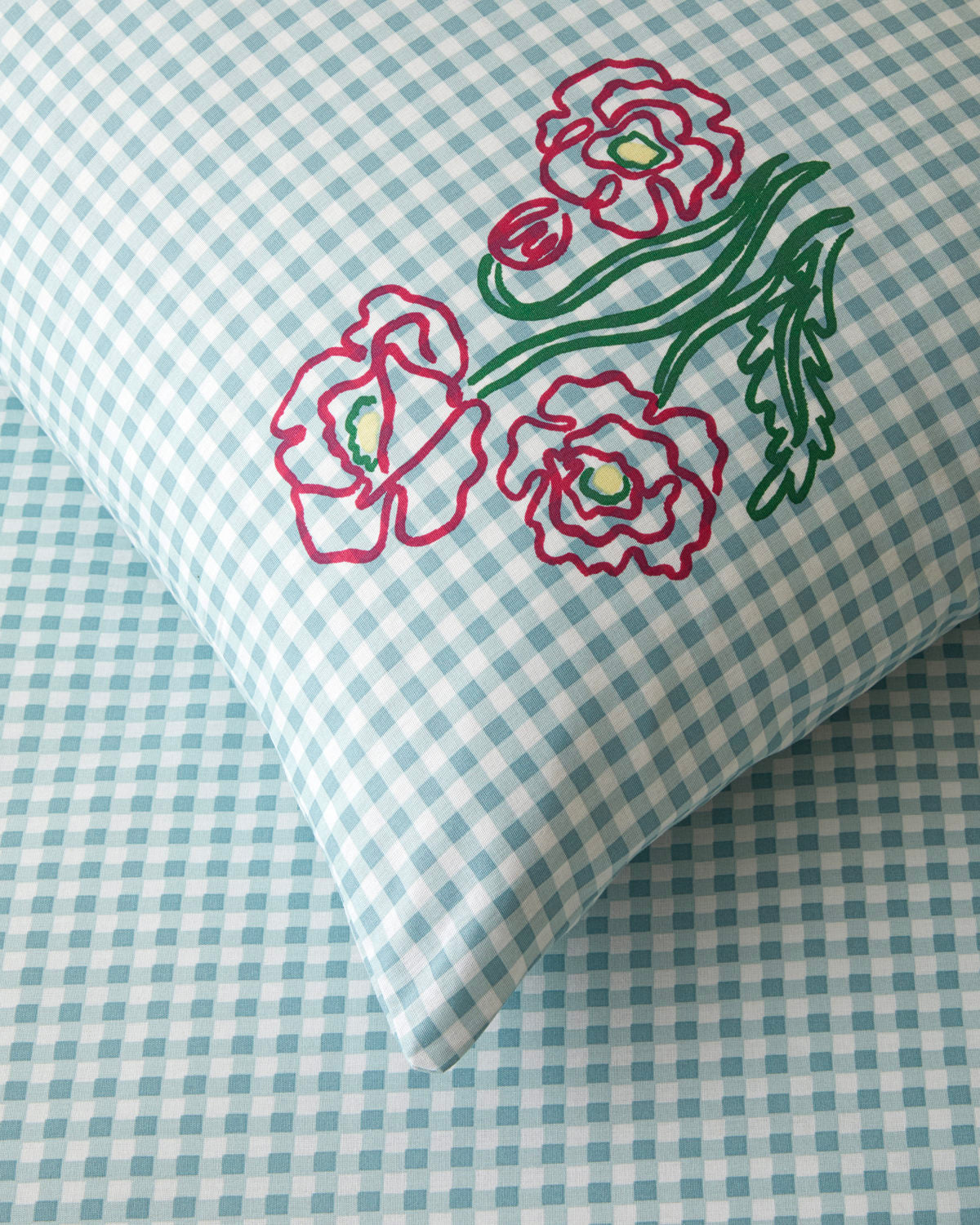 Cotton Single Size Duvet Cover Set 160x220 cm Pink - Orange (view 3)