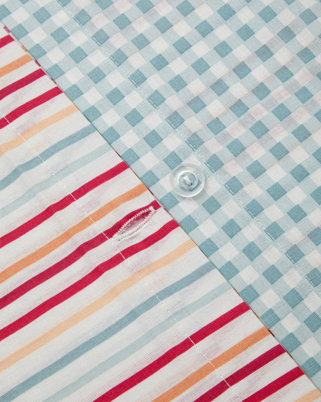 Cotton Single Size Duvet Cover Set 160x220 cm Pink - Orange (view 6)