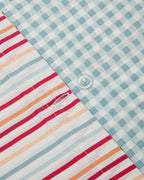 Cotton Single Size Duvet Cover Set 160x220 cm Pink - Orange (view 6)