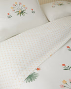 Cotton Single Size Duvet Cover Set 160x220 cm Green - Yellow (view 3)