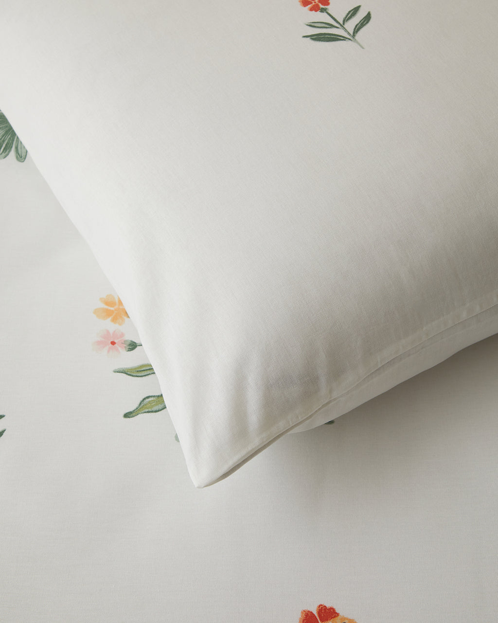 Cotton Single Size Duvet Cover Set 160x220 cm Green - Yellow (view 4)