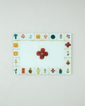 Arnie Glass Cutting Board 20x30 cm Yellow - Green - Blue - Red