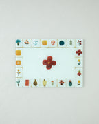 Arnie Glass Cutting Board 20x30 cm Yellow - Green - Blue - Red