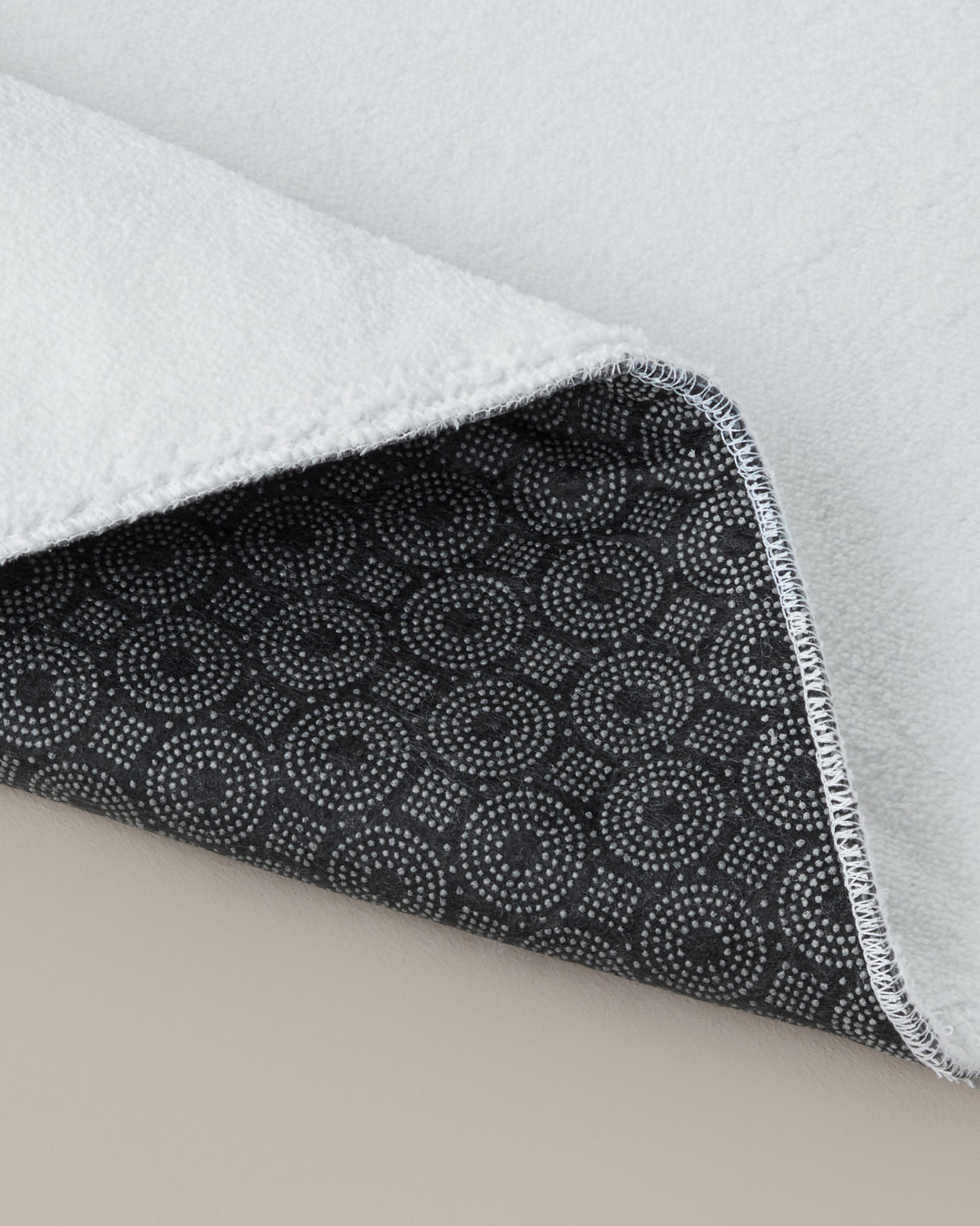 Gridline Anti-slip Base Bath Mat Set 60x80 cm + 40x60 cm White (view 3)