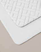 Gridline Anti-slip Base Bath Mat Set 60x100 cm + 50x60 cm - White & Gray - Gray (view 2)