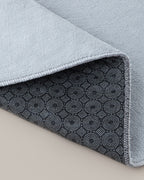 Gridline Anti-slip Base Bath Mat Set 60x100 cm + 50x60 cm - White & Gray (view 6)