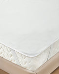 Knitted Waterproof King Size Mattress Topper 180x200 cm White