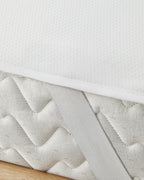 Knitted Waterproof King Size Mattress Topper 180x200 cm White (view 3)