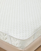 Shiny Glitter Jacquard Knit Waterproof King Size Mattress Topper 180x200 cm Gold