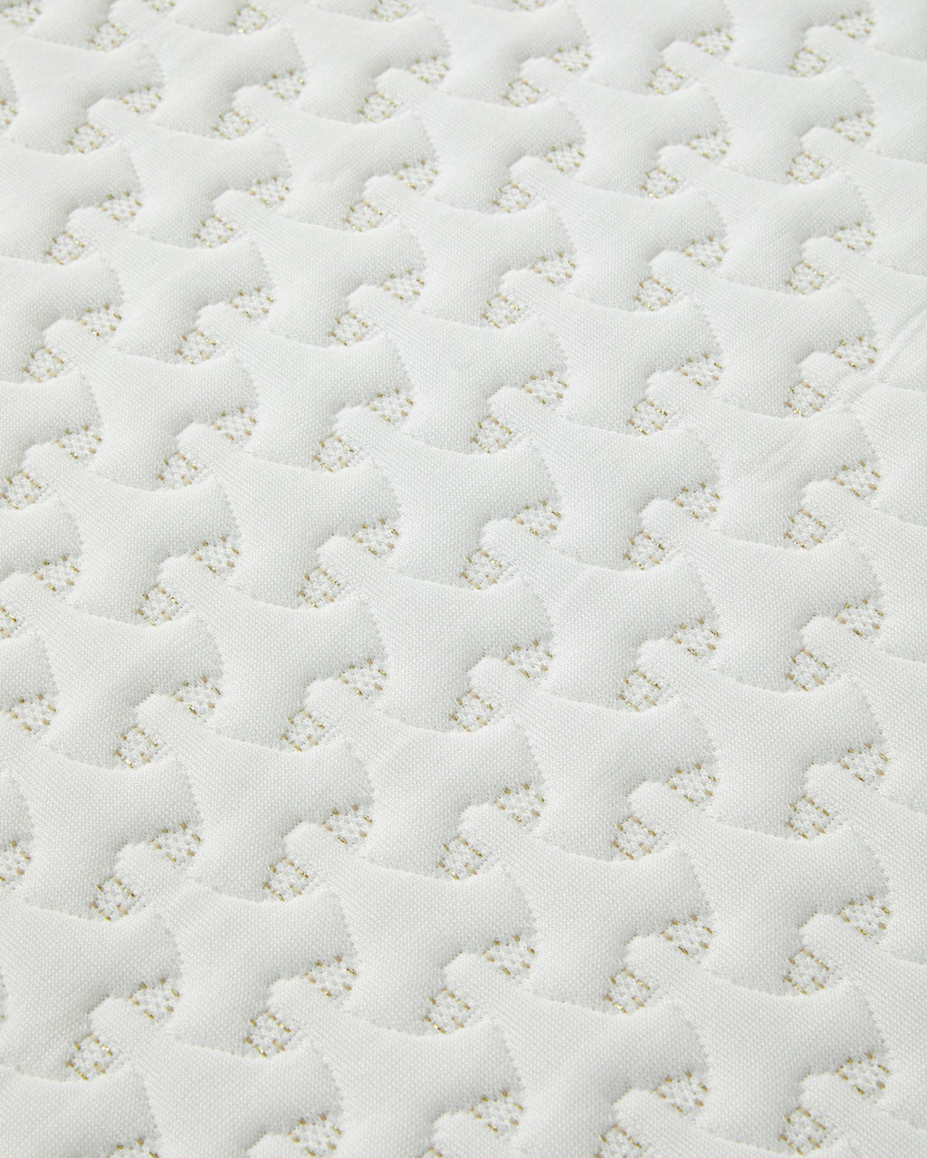 Shiny Glitter Jacquard Knit Waterproof King Size Mattress Topper 180x200 cm Gold (view 2)