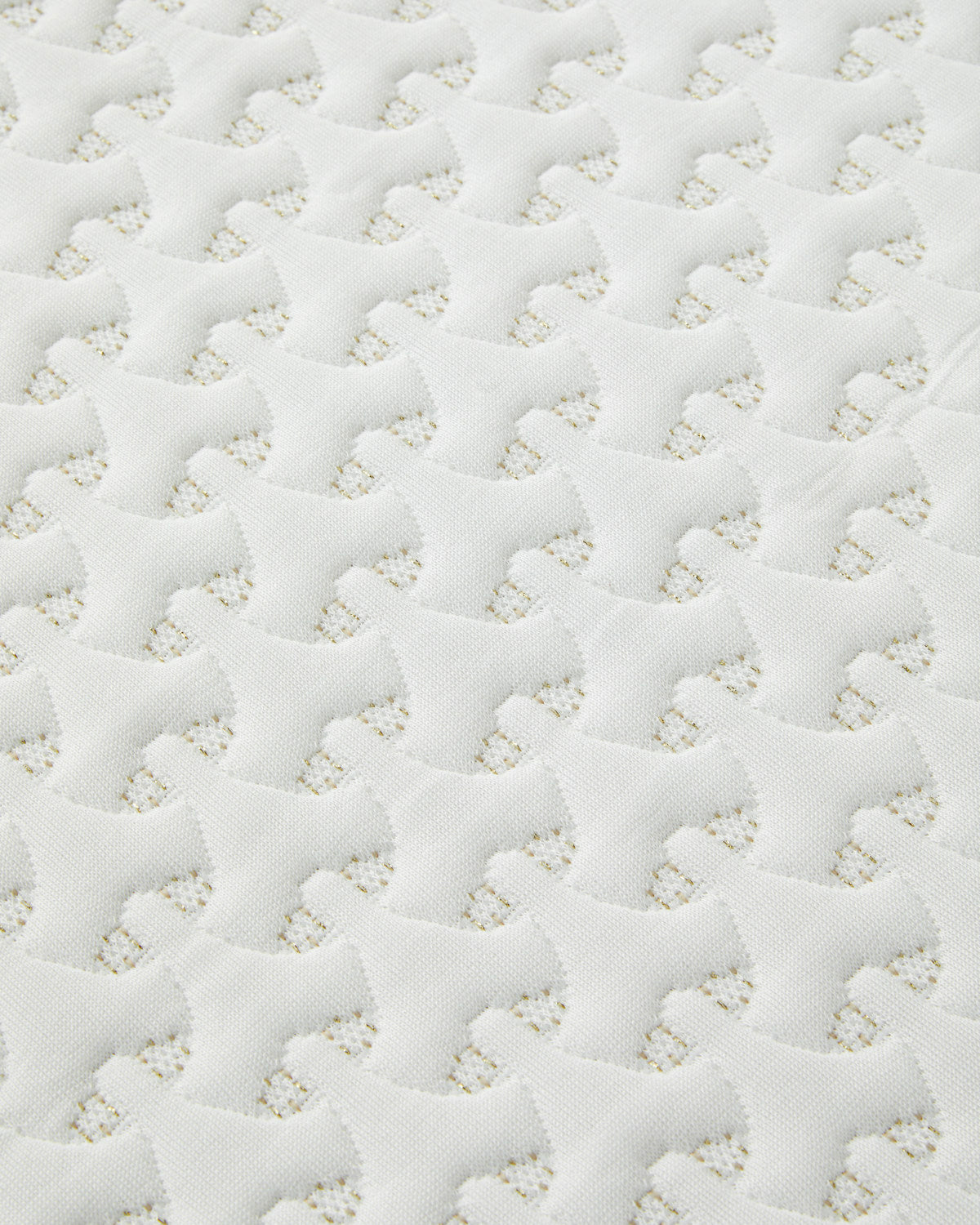 Shiny Glitter Jacquard Knit Waterproof King Size Mattress Topper 180x200 cm Gold (view 2)