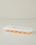 Virginie Plastic Ice Cube Tray Kitchen Tool 24x10 cm - Orange