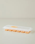 Virginie Plastic Ice Cube Tray Kitchen Tool 24x10 cm - Orange