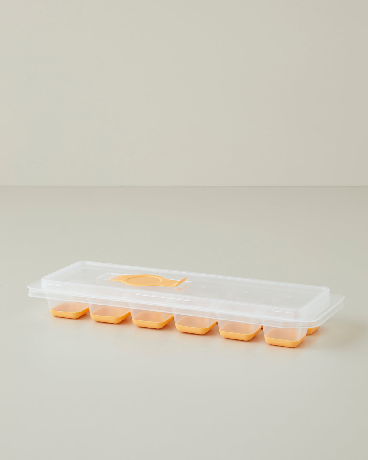 Virginie Plastic Ice Cube Tray Kitchen Tool 24x10 cm - Orange