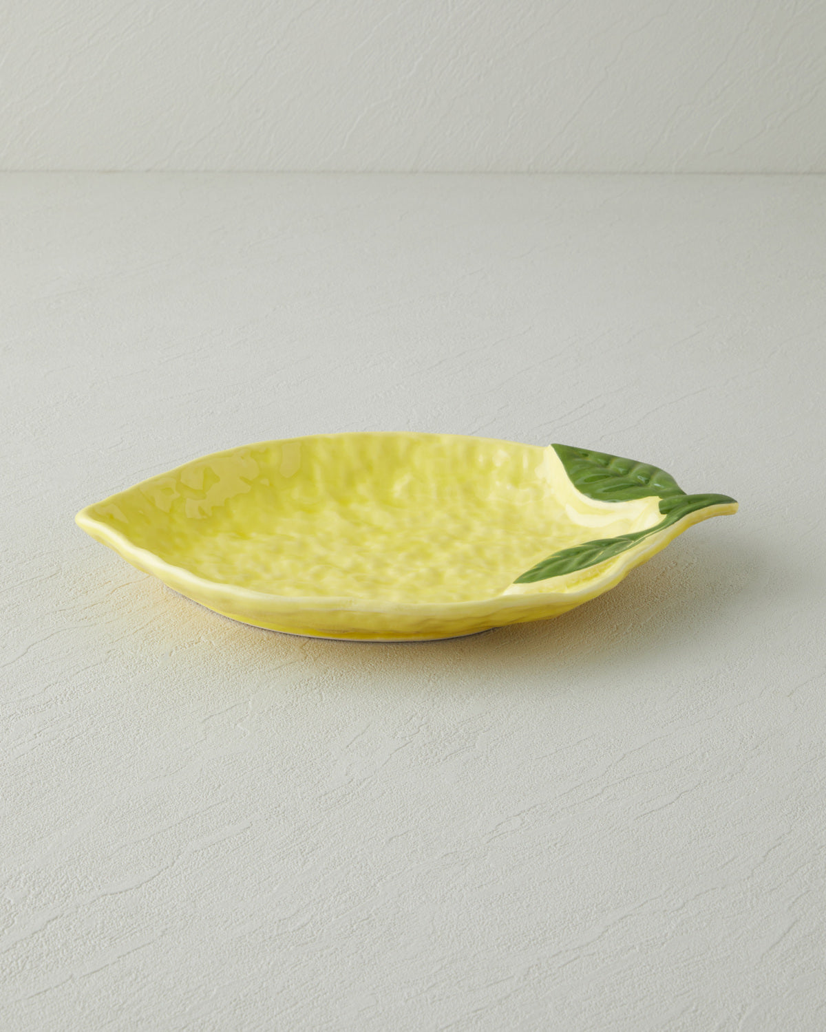 Ceramic Rectangular Plate Yellow - 27x19x3 cm