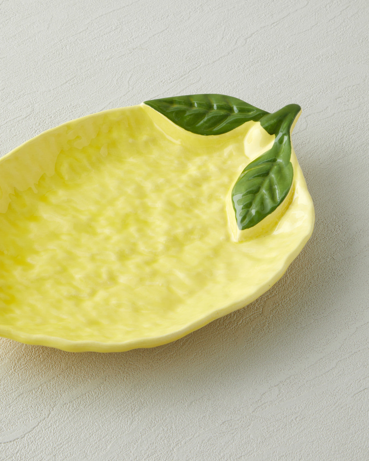 Ceramic Rectangular Plate Yellow (view 3)