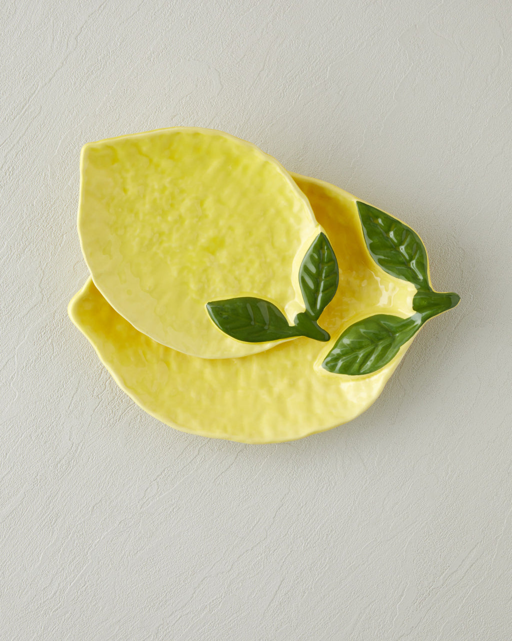 Ceramic Rectangular Plate Yellow (view 4)