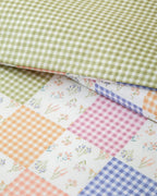 Easy Iron Single Size Duvet Cover Set 160x220 cm Pink - Green (view 2)