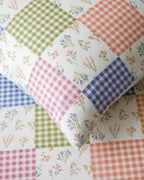 Easy Iron Single Size Duvet Cover Set 160x220 cm Pink - Green (view 3)
