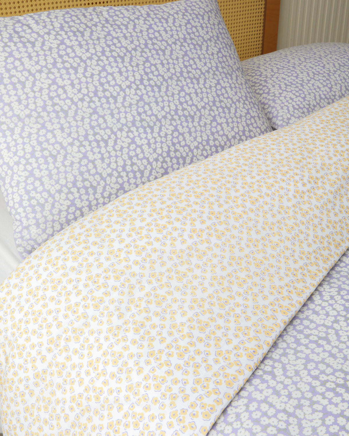 Easy Iron Single Size Duvet Cover Set 160x220 cm Purple – Orange (view 4)