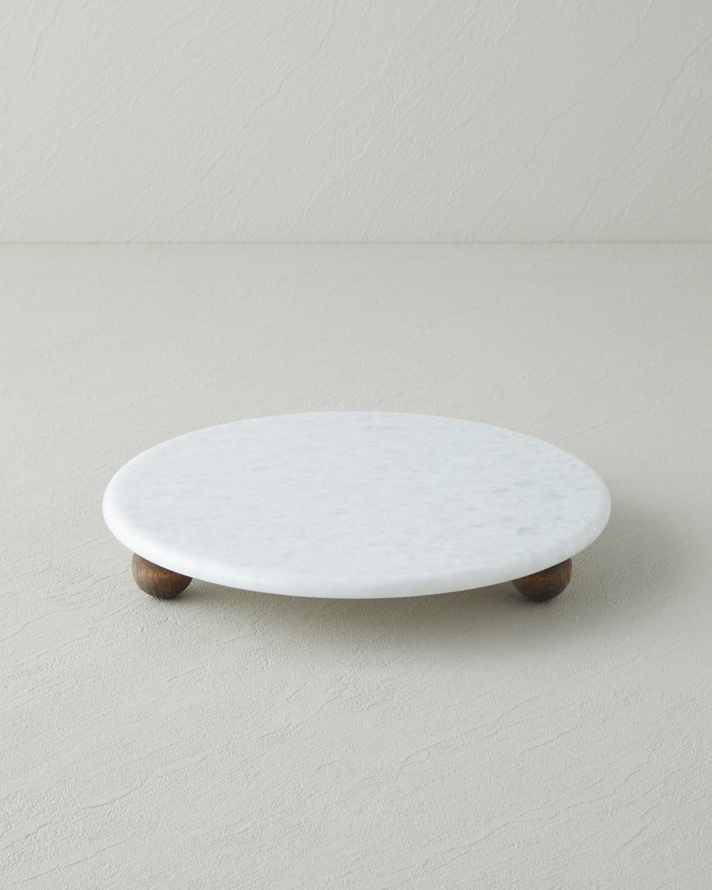 Elegant Marble Cake Stand 25 cm White
