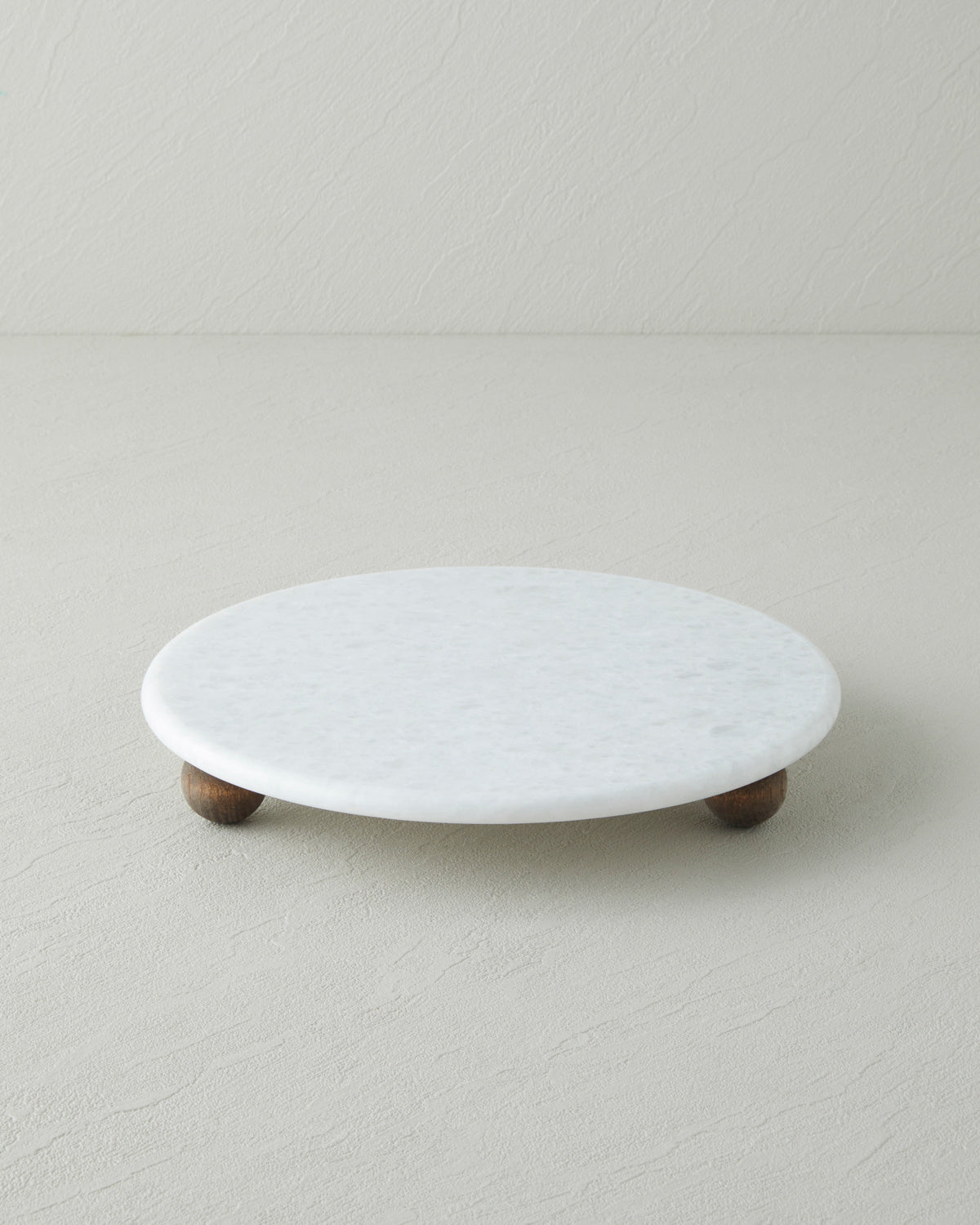 Elegant Marble Cake Stand 25 cm White