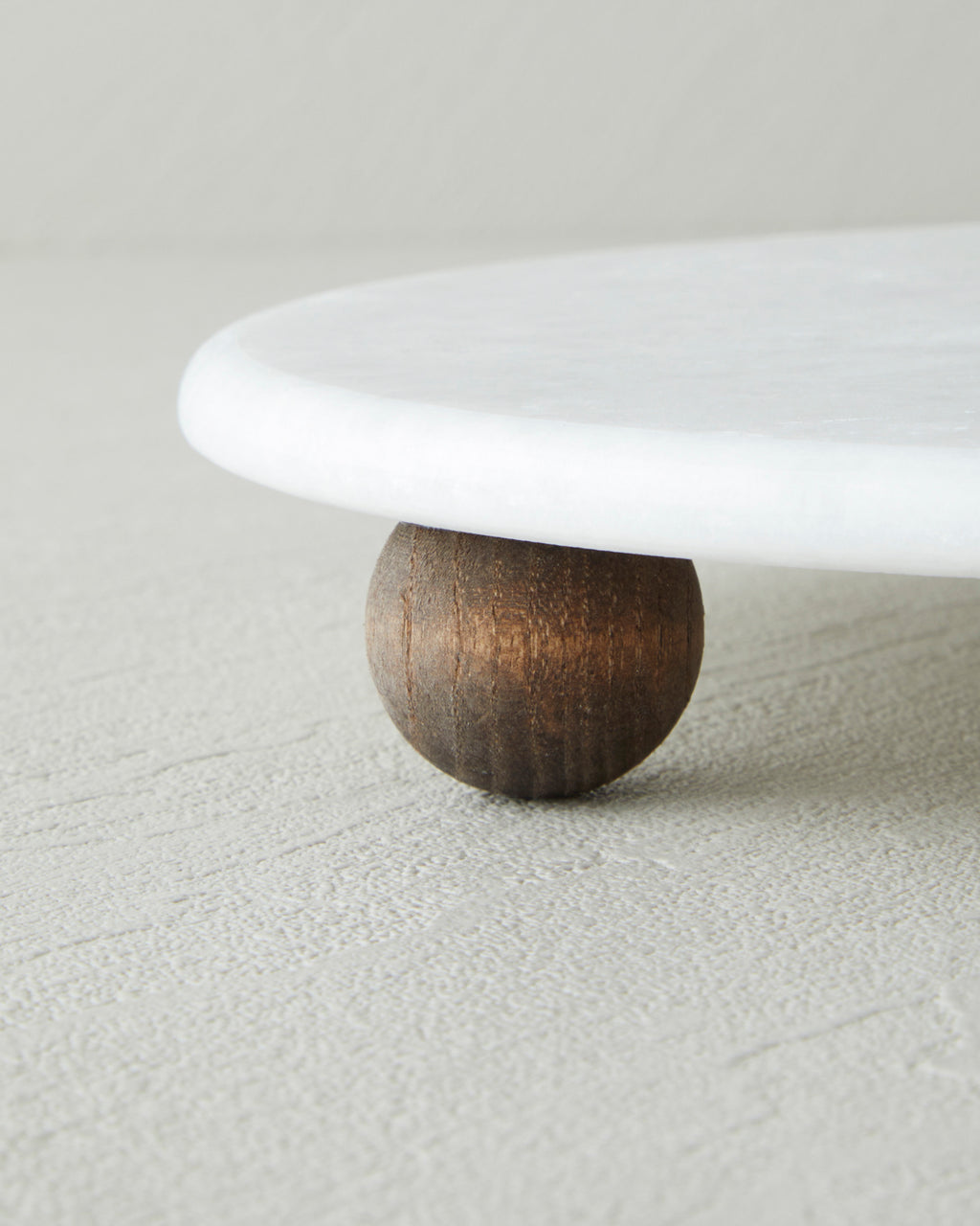 Elegant Marble Cake Stand 25 cm White (view 3)