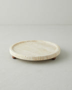 Travertine Cake Stand 25 cm Natural